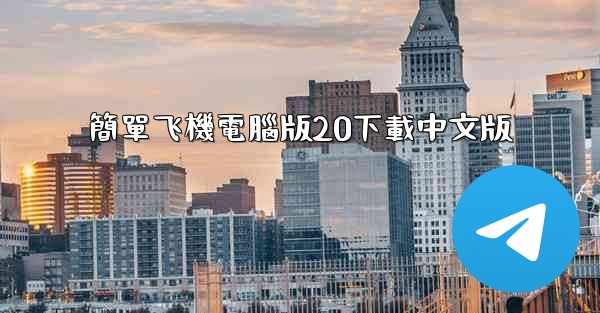 簡單飞機電腦版20下載中文版